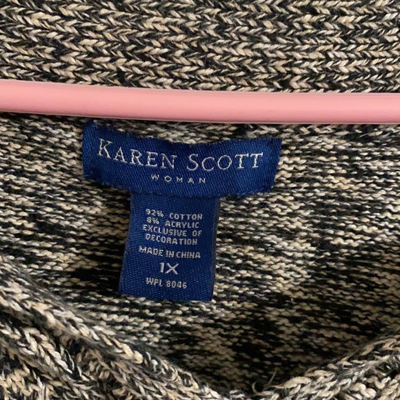 Karen Scott Woman v neck sweater - Picture 2 of 7